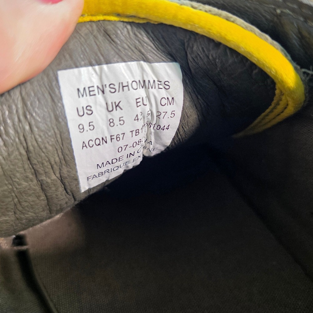 The North Face Ballard Lace Up Chukka Boots Olive Green Leather Mens 9.5 - Picture 6 of 7